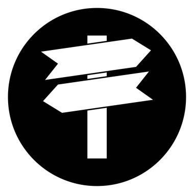 yön simgesi vektör şablonu çizim logosu tasarımı