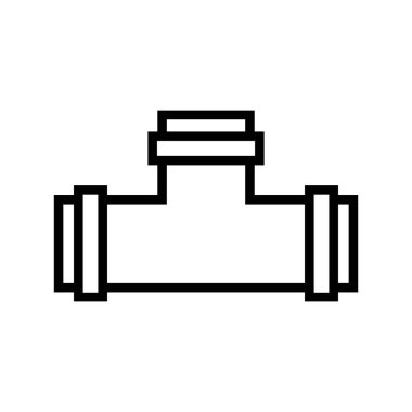 Boru simgesi vektör şablonu illüstrasyon logo tasarımı