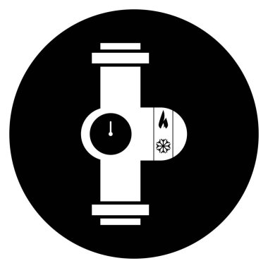 Boru simgesi vektör şablonu illüstrasyon logo tasarımı