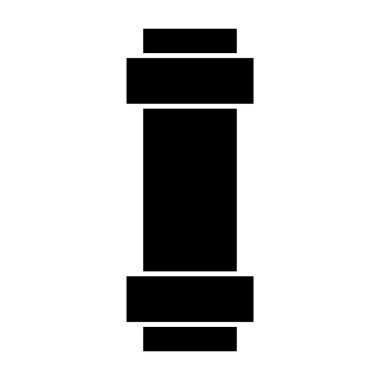 Boru simgesi vektör şablonu illüstrasyon logo tasarımı