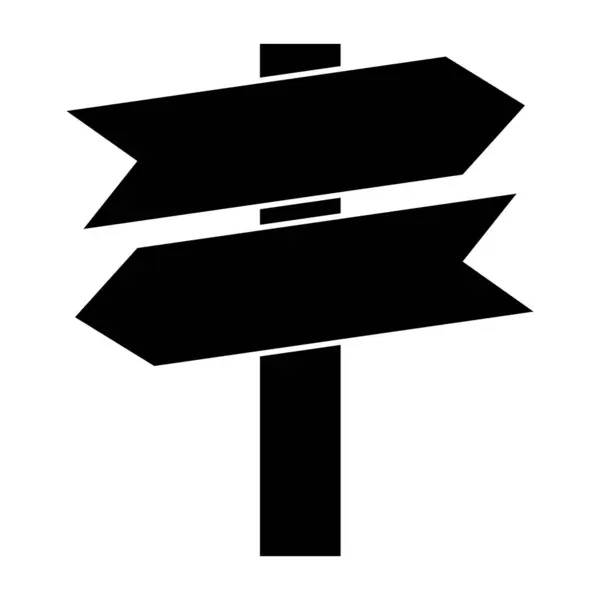 Kierunek Ikona Wektor Szablon Ilustracja Logo Projekt — Wektor stockowy