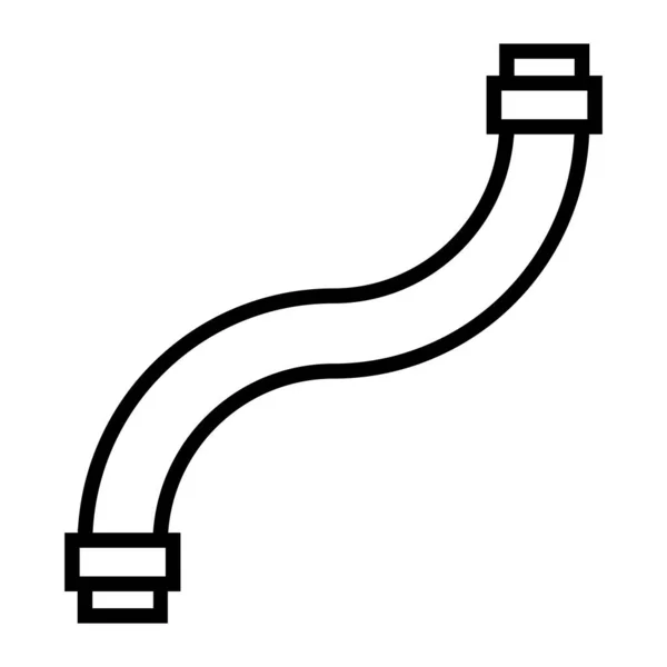 Tubo Ícone Vetor Modelo Ilustração Logotipo Design — Vetor de Stock