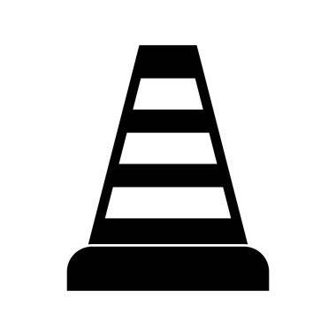 barikat simgesi vektör şablonu illüstrasyon logo tasarımı