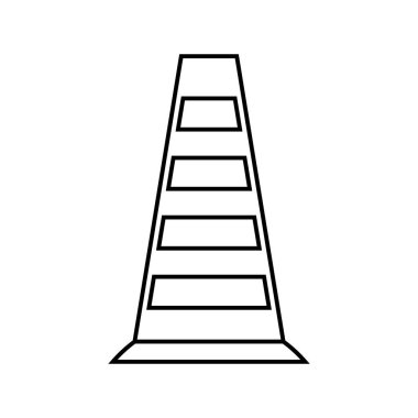 barikat simgesi vektör şablonu illüstrasyon logo tasarımı