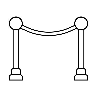 yol bariyeri vektör şablonu logo tasarımı