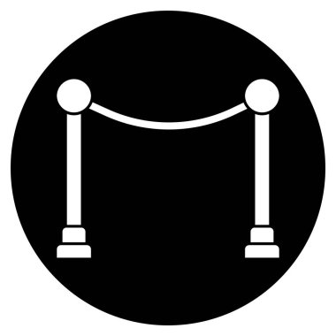 yol bariyeri vektör şablonu logo tasarımı