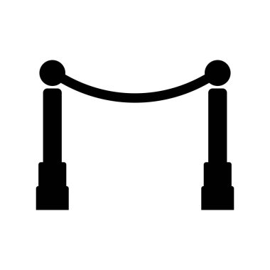 yol bariyeri vektör şablonu logo tasarımı