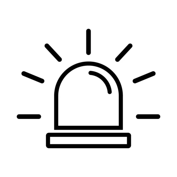 Siren Light Icon Vector Template Illustration Logo Design — Stock Vector