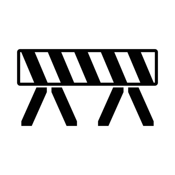 Roadblock Icono Vector Plantilla Ilustración Logo Diseño — Vector de stock