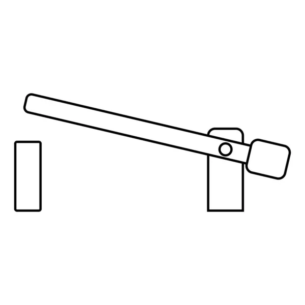 Straßensperre Symbol Vektor Vorlage Illustration Logo Design — Stockvektor