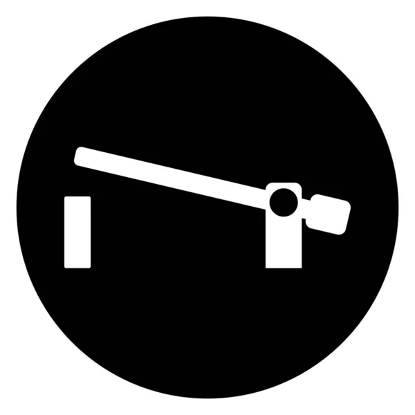 Blocco Stradale Icona Vettore Modello Illustrazione Logo Design — Vettoriale Stock