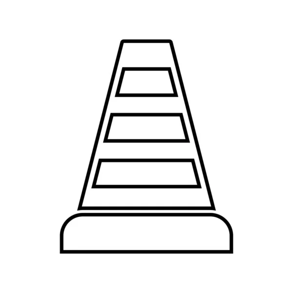 Іконка Дорожнього Блоку Векторна Ілюстрація Дизайну Логотипу — стоковий вектор