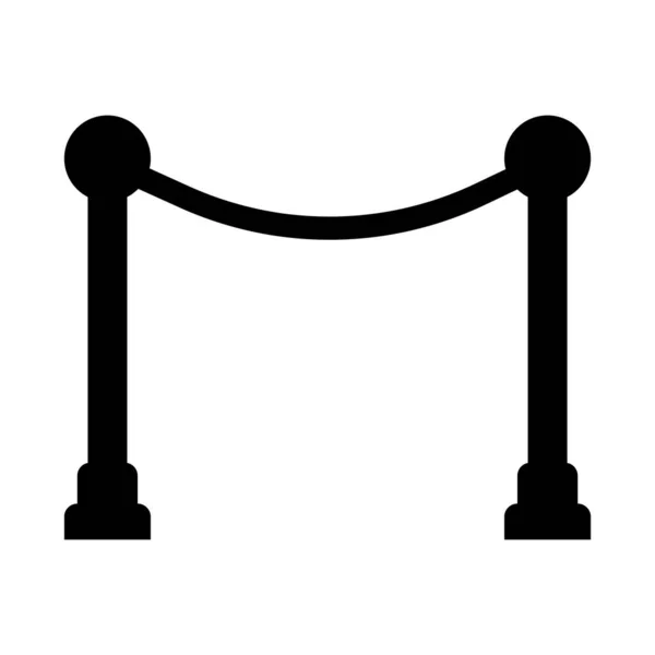Straße Barriere Symbol Vektor Vorlage Illustration Logo Design — Stockvektor