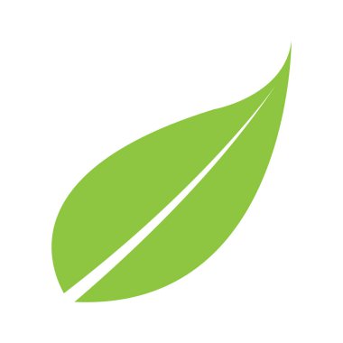 Yaprak ikonu vektör şablonu illüstrasyon logo tasarımı