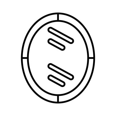 ayna simgesi vektör şablonu illüstrasyon logo tasarımı
