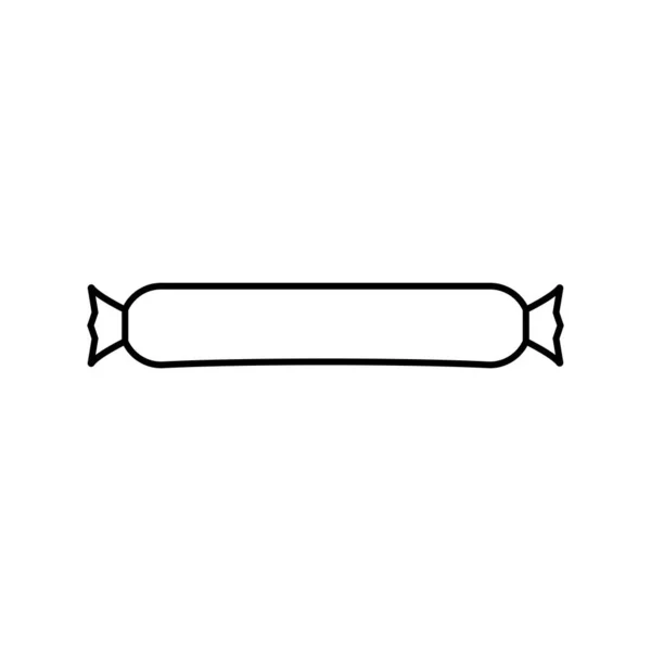 Ковбаса Значок Векторний Шаблон Ілюстрація Логотип Дизайн — стоковий вектор