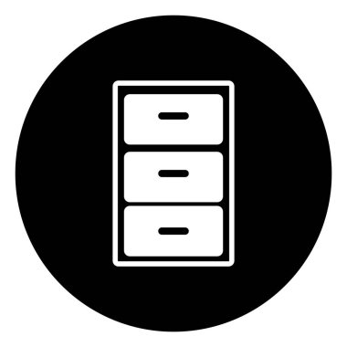 Çekmece simgesi vektör çizim logosu tasarımı