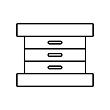 Çekmece simgesi vektör çizim logosu tasarımı