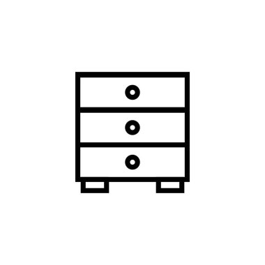 Çekmece simgesi vektör çizim logosu tasarımı