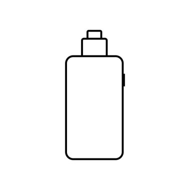 e-sigara simgesi vektör şablonu çizim logosu tasarımı