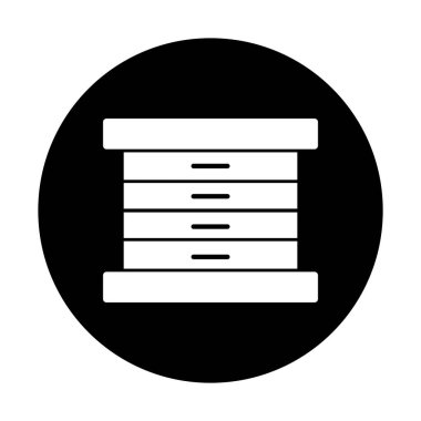 Çekmece simgesi vektör çizim logosu tasarımı