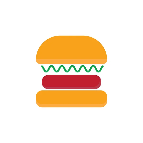 汉堡包图标向量模板图标设计 — 图库矢量图片
