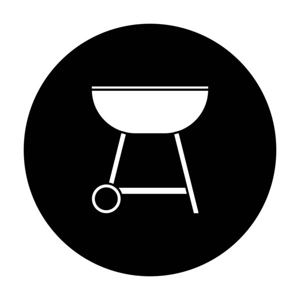 Ikona Grilla Wektor Szablon Ilustracja Projekt Logo — Wektor stockowy