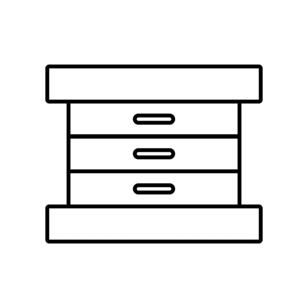 Ящик Значок Векторний Шаблон Ілюстрація Логотип Дизайн — стоковий вектор