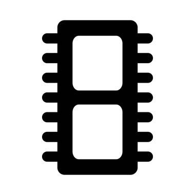 mikroçip simgesi vektör örnekleme logo tasarımı