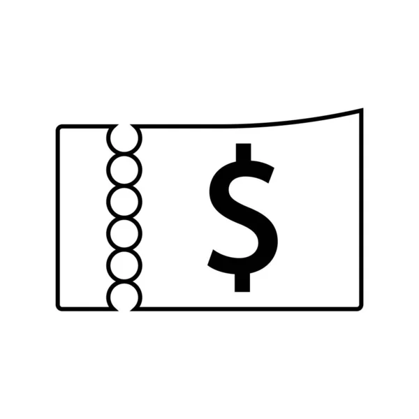 Ticket Icon Vector Template Illustration Logo Design — Stock Vector