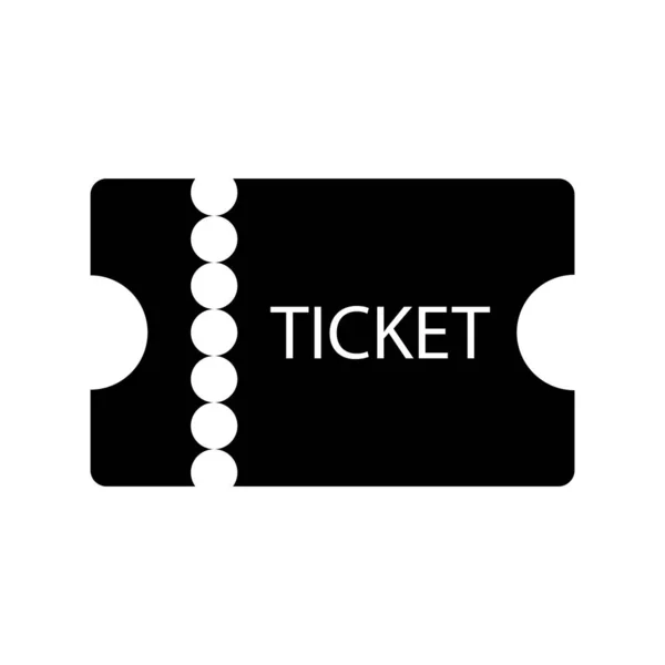 チケットアイコンベクトルイラストロゴデザイン — ストックベクタ