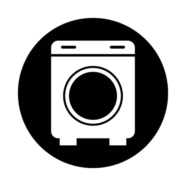 Machine Laver Icône Vectoriel Modèle Illustration Logo Conception — Image vectorielle