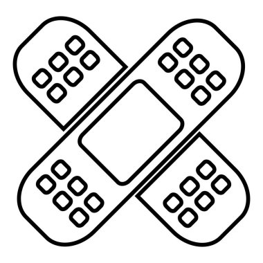 bandaj simgesi vektör şablonu logo tasarımı