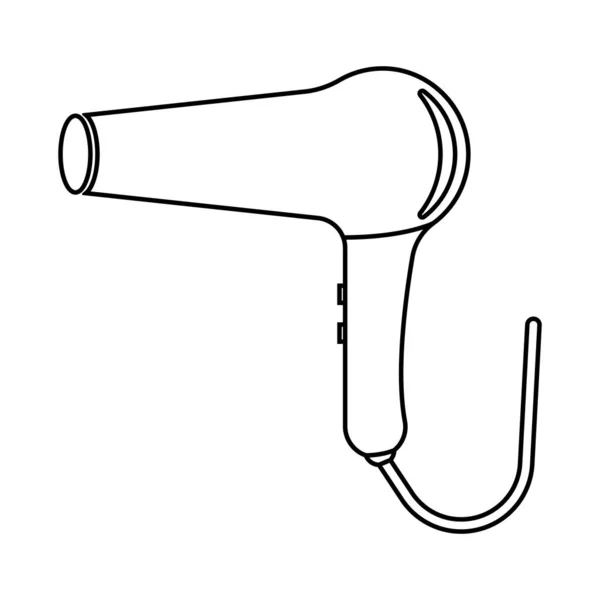 Secador Pelo Icono Vector Plantilla Ilustración Logo Diseño — Vector de stock