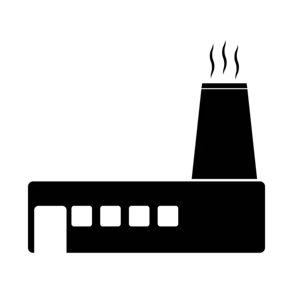 Factory Building Icon Vector Template Illustration Logo Design — Stock Vector