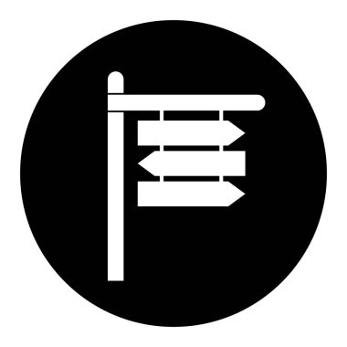 yön simgesi vektör şablonu çizim logosu tasarımı