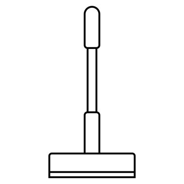 yer temizleyici simge vektör şablonu çizim logosu tasarımı