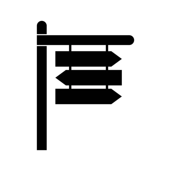 Direzione Icona Vettoriale Modello Illustrazione Logo Design — Vettoriale Stock