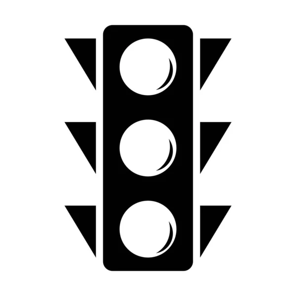 Červené Světlo Ikona Vektor Šablona Ilustrace Logo Design — Stockový vektor