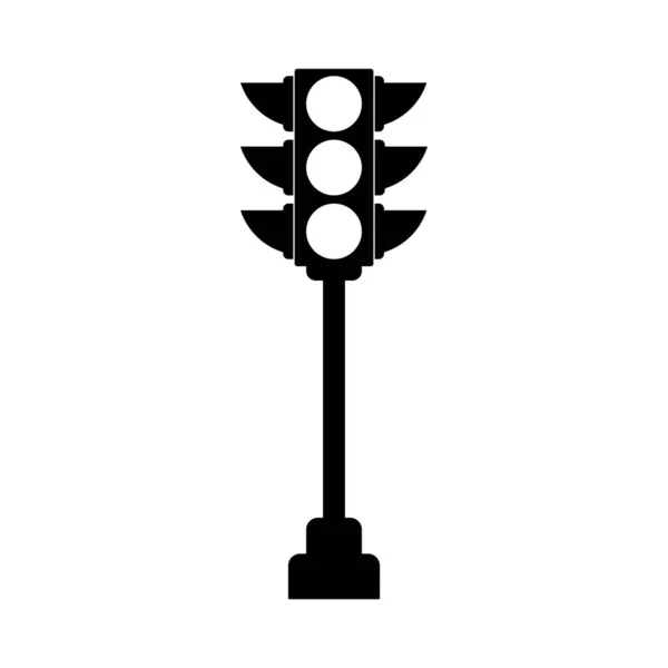 Czerwony Światło Ikona Wektor Szablon Ilustracja Logo Projekt — Wektor stockowy