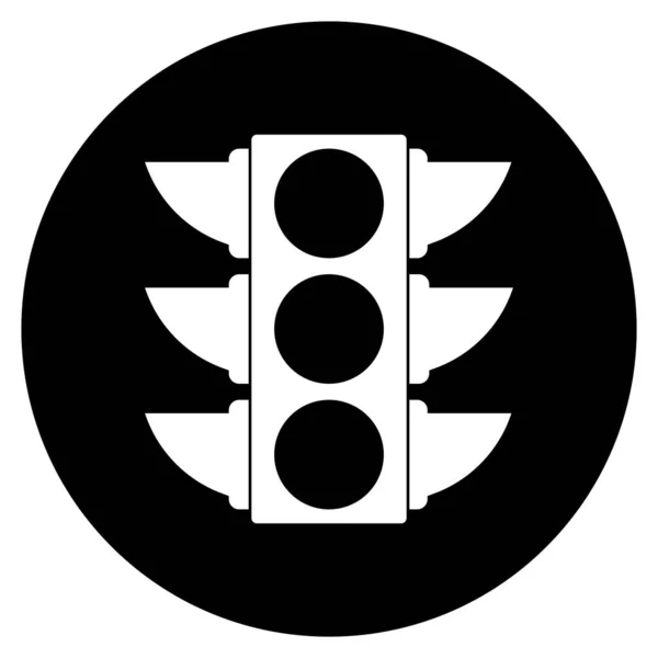 Icône Lumière Rouge Modèle Vectoriel Illustration Logo Design — Image vectorielle