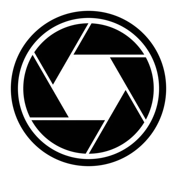 Obiettivo Della Fotocamera Icona Vettoriale Modello Illustrazione Logo Design — Vettoriale Stock