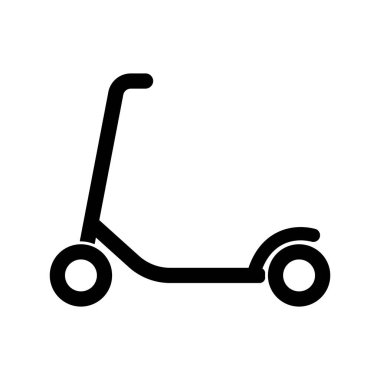 Scooter simgesi vektör şablonu çizim logosu tasarımı