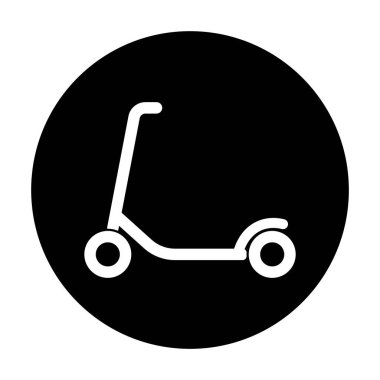 Scooter simgesi vektör şablonu çizim logosu tasarımı