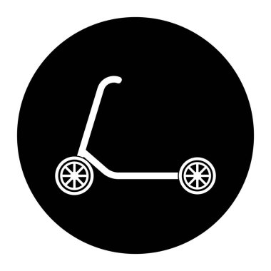 Scooter simgesi vektör şablonu çizim logosu tasarımı