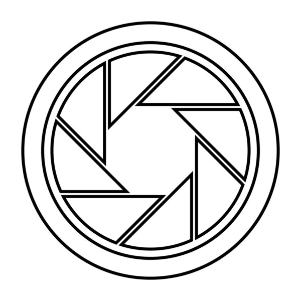 Cámara Lente Icono Vector Plantilla Ilustración Logo Diseño — Archivo Imágenes Vectoriales