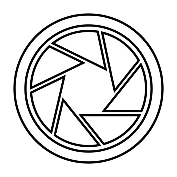 Câmera Lente Ícone Vetor Modelo Ilustração Logotipo Design — Vetor de Stock