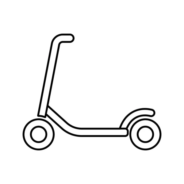 Scooter Icono Vector Plantilla Ilustración Logo Diseño — Archivo Imágenes Vectoriales