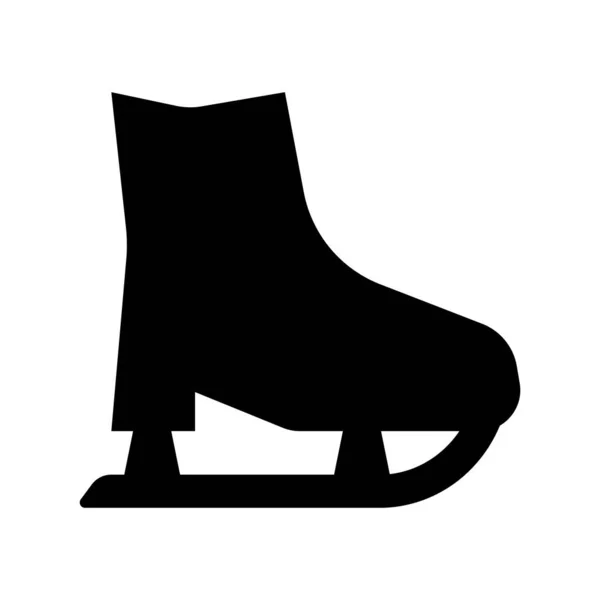 Skates Ícone Vetor Modelo Ilustração Logotipo Design — Vetor de Stock