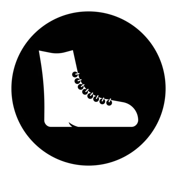 Sapato Ícone Vetor Modelo Ilustração Logotipo Design — Vetor de Stock
